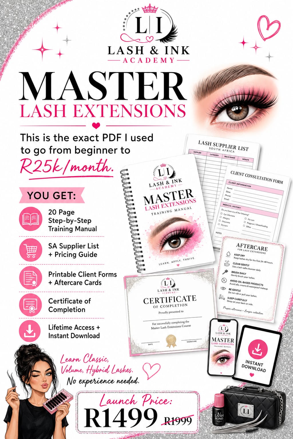 LASH & INK ACADEMY EYELASH COURSE