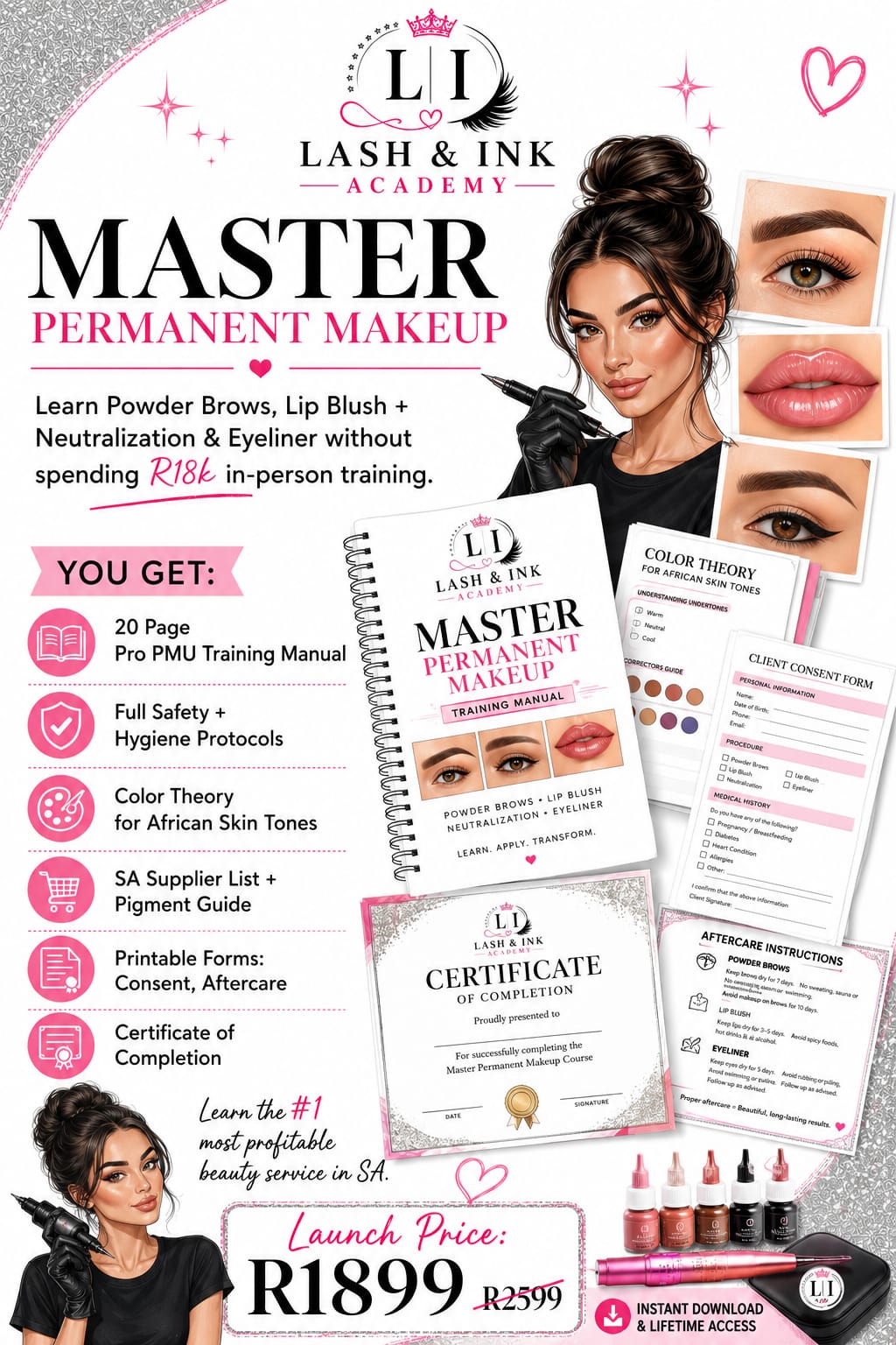 LASH & INK ACADEMY PERMANENT MAKEUP COURSE
